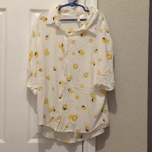 Japna white button up shirt